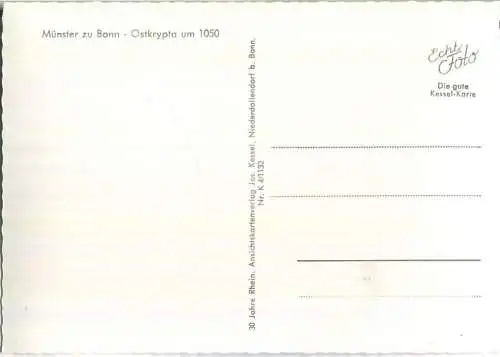 Bonn - Münster - Ostkrypta - Verlag Jos. Kessel Niederdollendorf