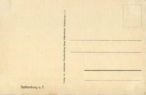 Rothenburg - Erker am Rödertor - Verlag Ernst Geissendörfer Rothenburg