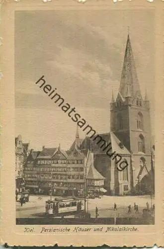 Kiel - Persianische Häuser und Nikolaikirche - Hesses Postkartenhaus Kiel