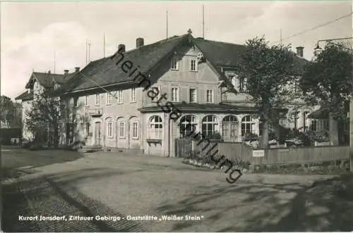 Jonsdorf - Gaststätte Weisser Stein - Foto-Ansichtskarte - Verlag Lothar Mattuscheck Görlitz