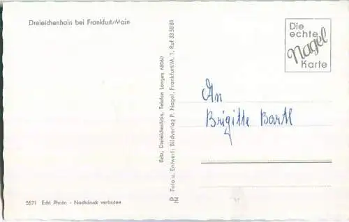 Grüsse aus Dreieichenhain - Orgel - Bildverlag P. Nagel Frankfurt