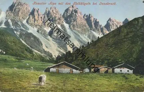 Kemater Alpe mit den Kalkkögeln bei Innsbruck - Verlag Robert Warger Innsbruck