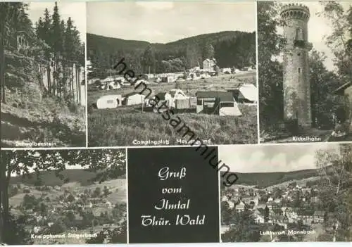 Gruss vom Ilmtal - Manebach - Stützerbach - Campingplatz Meyersgrund - Auslese-Bild-Verlag Bad Salzungen