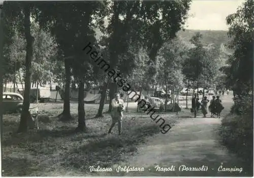 Vulcano - Solfatara - Napoli - Camping - Foto-Ansichtskarte - Ediz. Ris. Solfatara