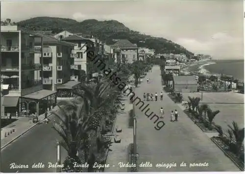 Finale Ligure - Riviera delle Palme - Veduta della spiaggia da ponente - Foto-Ansichtskarte