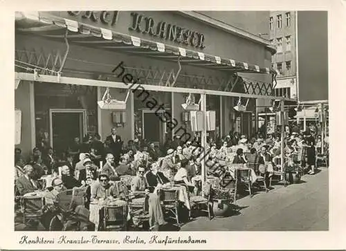 Berlin - Konditorei Kranzler-Terrasse - Foto-AK Grossformat - Verlag A. Vennemann Berlin