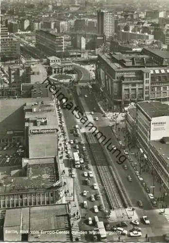 Berlin - Blick vom Europa-Center auf den Wittenbergplatz - Foto-AK Grossformat - Verlag Kunst und Bild Berlin