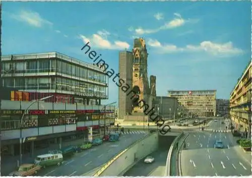 Berlin - Breitscheidplatz mit Kaiser Wilhelm Gedächtniskirche und Europa-Center - Verlag Krüger