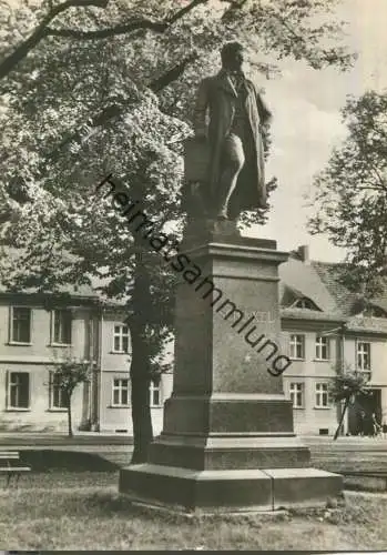 Neuruppin - Schinkel-Denkmal - Foto-Ansichtskarte - VEB Bild und Heimat Reichenbach