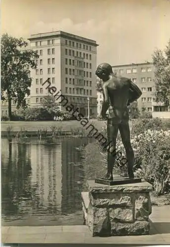Berlin - An der Weberwiese - Foto-Ansichtskarte - VEB Volkskunstverlag Reichenbach 50er Jahre