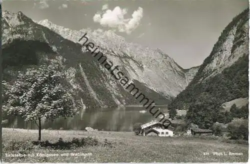Saletalpe mit Königssee und Watzmann - Verlag L. Ammon Berchtesgaden-Schönau