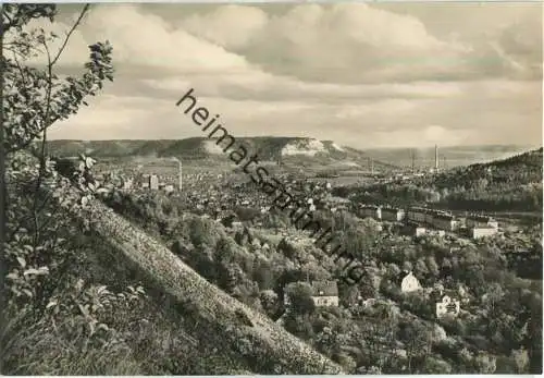 Jena - Blick vom Mühltal - Foto-Ansichtskarte - Verlag Gebr. Garloff Magdeburg 60er Jahre