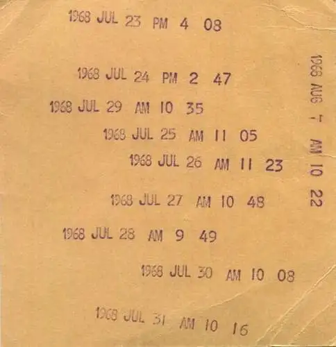 Schweiz - Thermalbad Zurzach (Provisorium) 1968 - 10 Bäder Abonnement Fr. 20.- Gültig nur bis zur Eröffnung des Neubaus