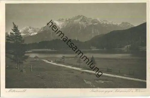 Lautersee gegen Karwendel - Verlag Elis Niemeyer Mittenwald