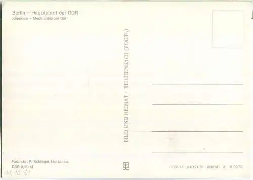 Köpenick - Mecklenburger Dorf - Verlag Bild und Heimat Reichenbach