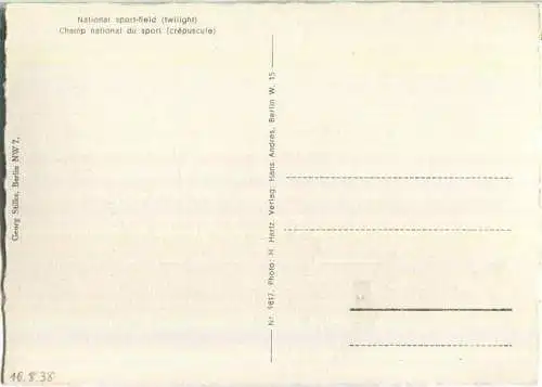 Berlin - Reichssportfeld - Verlag Georg Stilke Berlin 30er Jahre