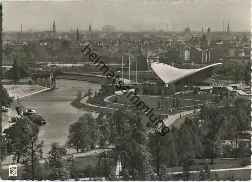 Berlin - Kongresshalle mit Spree - Foto-Ansichtskarte - Verlag Klinke & Co. Berlin 50er Jahre