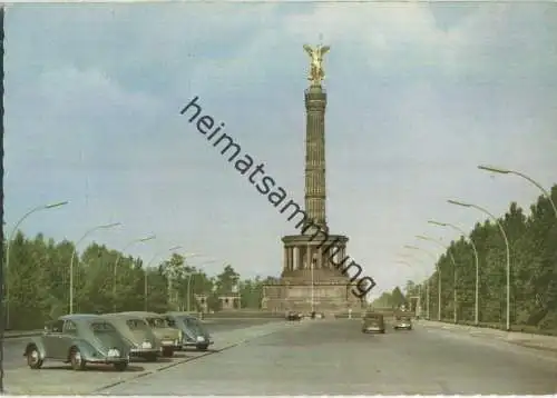 Berlin - Siegessäule - VW - Hans Andres Verlag Berlin 50er Jahre