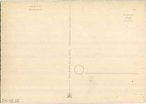 Berlin - Siegessäule - VW - Hans Andres Verlag Berlin 50er Jahre