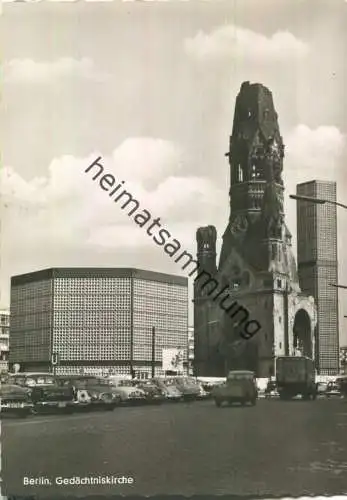 Berlin - Kaiser-Wilhelm-Gedächtniskirche - Foto-Ansichtskarte