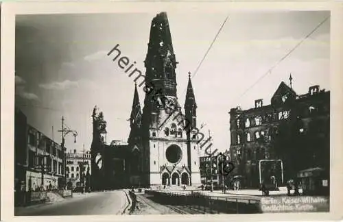 Berlin - Kaiser-Wilhelm-Gedächtnis-Kirche - Foto-Ansichtskarte
