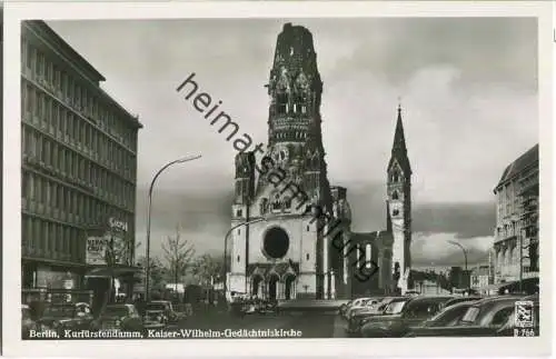 Berlin - Kaiser-Wilhelm-Gedächtniskirche - Foto-Ansichtskarte - Verlag Klinke & Co. Berlin