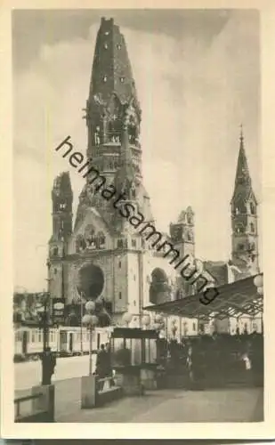 Berlin - Kaiser-Wilhelm-Gedächtniskirche - Foto-Ansichtskarte - Verlag Foto-Rentke Berlin