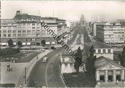 Berlin - Wittenbergplatz - KaDeWE - Tauentzienstrasse - Strassenbahn - Foto-Ansichtskarte