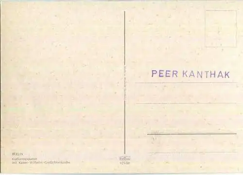 Berlin - Kurfürstendamm mit Cafe Kranzler - Verlag Krüger