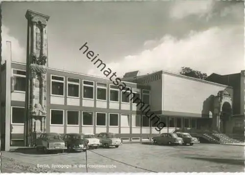 Berlin - Synagoge in der Fasanenstrasse - Foto-Ansichtskarte - Verlag Kunst und Bild Berlin