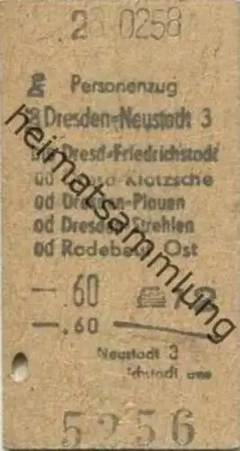 Deutschland - Dresden-Neustadt bis Dresden-Friedrichstadt oder Dresden-Klotzsche oder Dresden-Plauen oder Dresden-Strehl