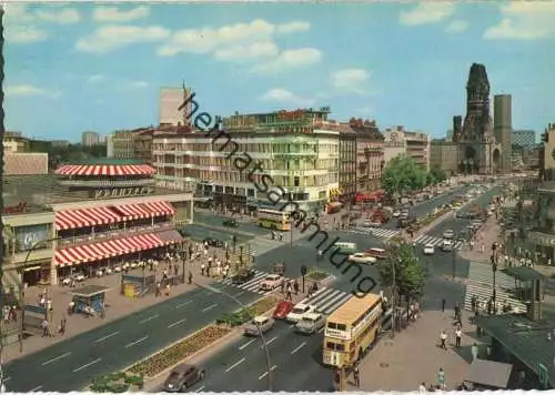 Berlin - Cafe Kranzler und Gedächtniskirche - BVG Bus - Verlag Krüger