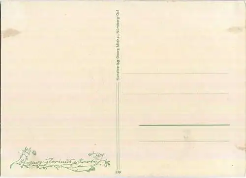 Lamm - Schneeglöckchen - Kinder - Schwarz-Torinus-Karte 779 - Kunstverlag Georg Michel Nürnberg-Ost 40er Jahre