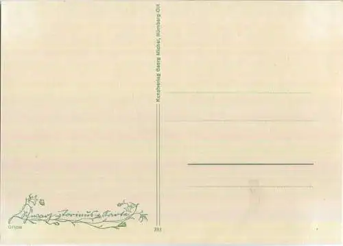 Krokusse - Biene - Schwarz-Torinus-Karte 781 - Kunstverlag Georg Michel Nürnberg-Ost 40er Jahre