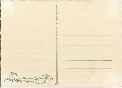 Märzenbecher - Schwarz-Torinus-Karte 1003 - Kunstverlag Georg Michel Nürnberg-Ost 40er Jahre