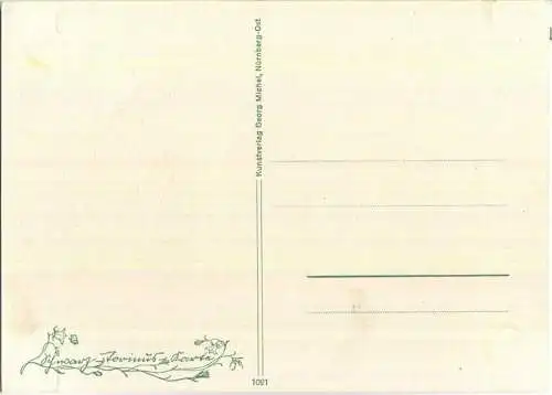 Still und leise - Schwarz-Torinus-Karte 1021 - Kunstverlag Georg Michel Nürnberg-Ost 40er Jahre