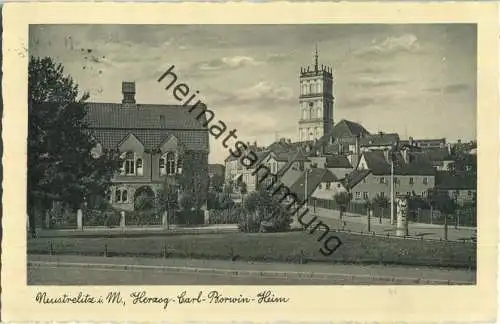 Neustrelitz - Herzog Carl Borwin Heim - Verlag Carl Brinkmann Breslau