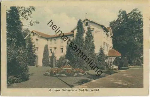 Bad Salzschlirf - Grosses Gartenhaus - Bahnpost