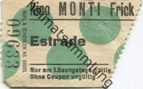 Schweiz - Kino Monti Frick - Kinokarte