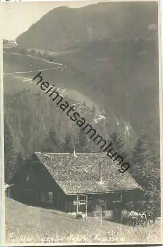 Sommerwirtschaft Furkla bei Bludenz - Foto-AK 20er Jahre - ohne Verlagsangabe