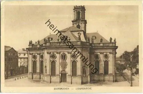 Saarbrücken - Ludwigskirche - Verlag Emil Hartmann Mannheim