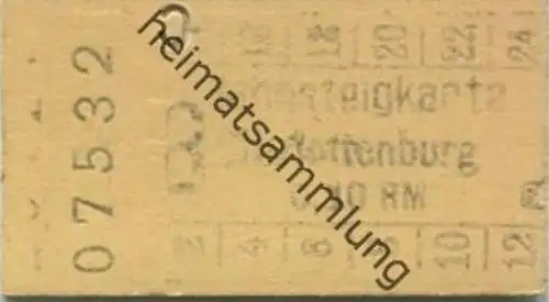 Deutschland - Bahnsteigkarte Berlin Charlottenburg 0,10 RM