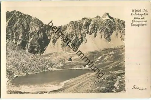 St. Jakob im Defereggental - Reichenbergerhütte - Bödensee - Parnagenkamm - Foto-AK - Verlag Sketh Graz