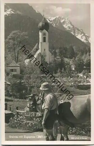 Grainau - Zugspitze - Foto-AK - Verlag Hans Huber Garmisch-Partenkirchen