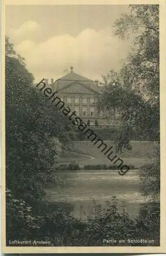 Arolsen - Schlossteich - Foto-AK 30er Jahre - Verlag Gebr. Ewers Arolsen