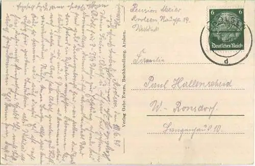 Arolsen - Schlossteich - Foto-AK 30er Jahre - Verlag Gebr. Ewers Arolsen