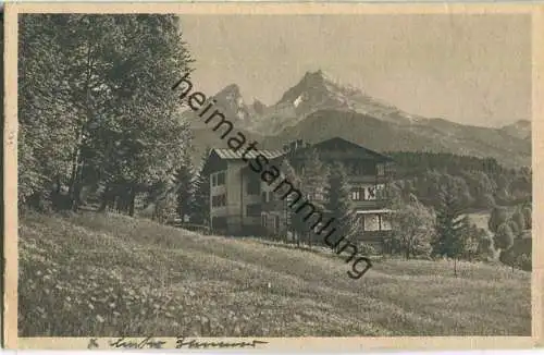 Berchtesgaden - Alpenpension Haus Hindenburg - Geschwister Boller - Verlag Karl Ermisch Berchtesgaden
