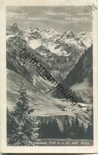 Einödsbach - Foto-AK 20er Jahre - Verlag Gebr. Metz Tübingen