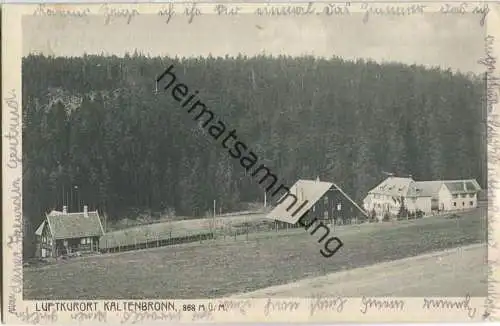 Kaltenbronn - Verlag Gebr. Metz Tübingen
