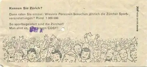 Schweiz - Zürich - Verkehrsbetriebe Zürich - Fahrschein